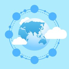 Globe with empty icon app