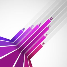 Abstract design element with pink lines