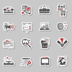 Freelance concept stickers collection