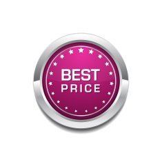 Best Price Pink Vector Button Icon