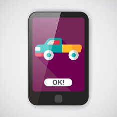 Transportation moving truck flat icon with long shadow eps10 N2