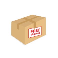 free shipping on the box vector