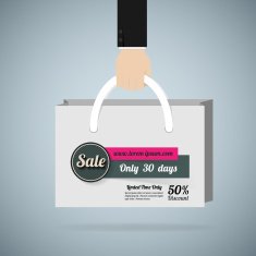 Hand Paper Bag shopping bag