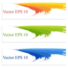 Abstract colorful banner set N4