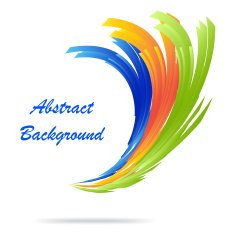 Vector abstract banner creative background in bright blue green N3