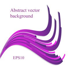 Vector wave abstract background in purple and violet colors