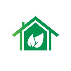 Green Eco House Vector