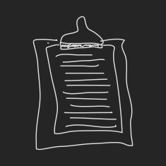 Simple doodle of a clipboard
