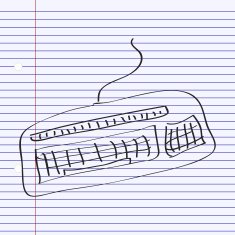 Simple doodle of a keyboard N2