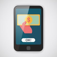shopping money cash flat icon with long shadow eps10 N5