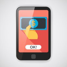 shopping money cash flat icon with long shadow eps10 N7