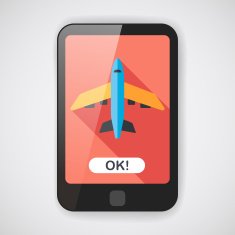 Transportation airplane flat icon with long shadow eps10 N2