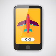Transportation airplane flat icon with long shadow eps10 N3