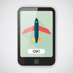 Transportation airplane flat icon with long shadow eps10 N4