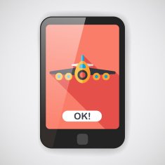Transportation airplane flat icon with long shadow eps10 N6