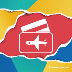 airplane ticket icon