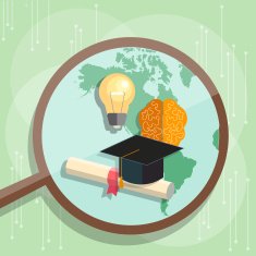 International education graduation cap distance e-learning