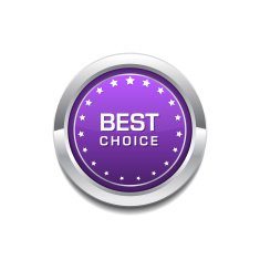 Best Choice Purple Circular Vector Button