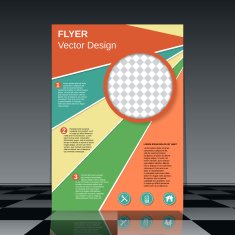 Business flyer vector template N3