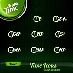 Vector Time Icons N9