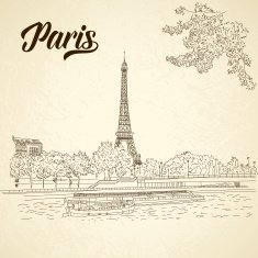 Vintage vector city sketching for your design N3