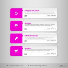 Design layout modern symbols tabs N2