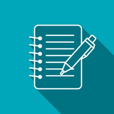 Notebook with pen icon N3