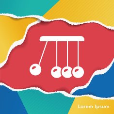 Newton cradle icon