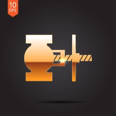 Vector color flat valve icon N3