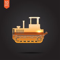 Vector color flat heavy machine icon N10