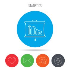 Statistic icon Presentation board sign N12