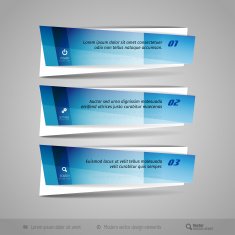Modern Glossy Vector Banners N4