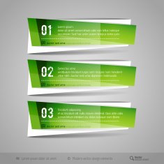 Modern Glossy Vector Banners N5