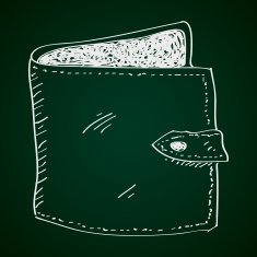 Simple doodle of a wallet N2