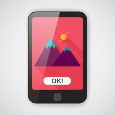 Mountain tourist flat icon with long shadow N2