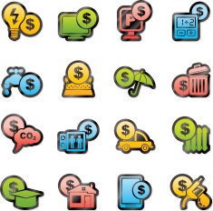 payment of bills icons