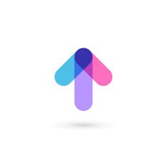 Abstract business icon design template with arrow N17