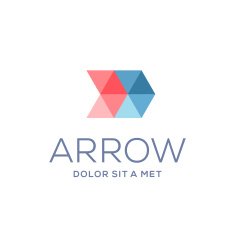 Abstract business icon design template with arrow N18