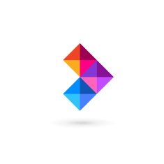Abstract business icon design template with arrow N20
