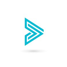 Abstract business icon design template with arrow N25
