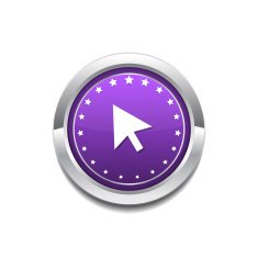 Click Circular Vector Purple Web Icon Button