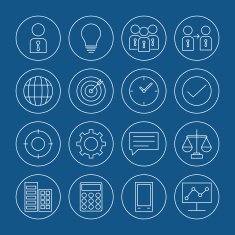 Business icons set N7