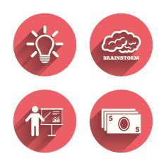 Presentation billboard brainstorm Cash money