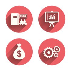Human resources and Business Presentation board N4