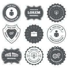 Business signs Human and presentation board N4