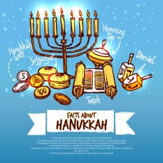 Hanukkah Infographics Set