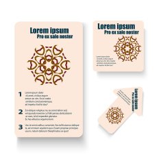 Brochures design for social infographic diagram presentation