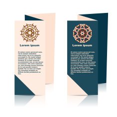 Vector brochure or magazine cover template