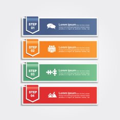 Infographic report template layout Vector illustration N22