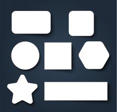 Abstract wavy shape sticker design N3